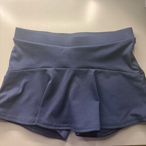 Varsity Navy Flutter Skirt